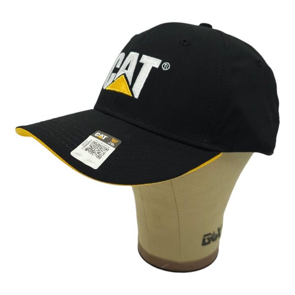Caterpillar CAT Equipment Embroidered Logo Snapback Cap Trucker Baseball Hat NEW - Picture 2 of 13